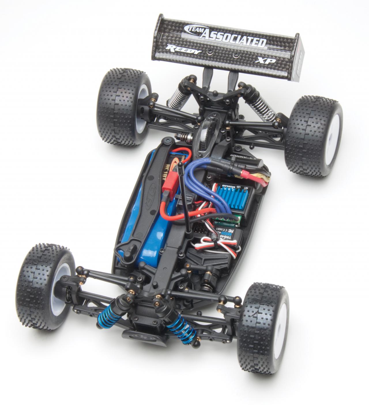 Машина радиоуправляемая Asso RC18B2 BRUSHLESS - Багги 1/18 электро